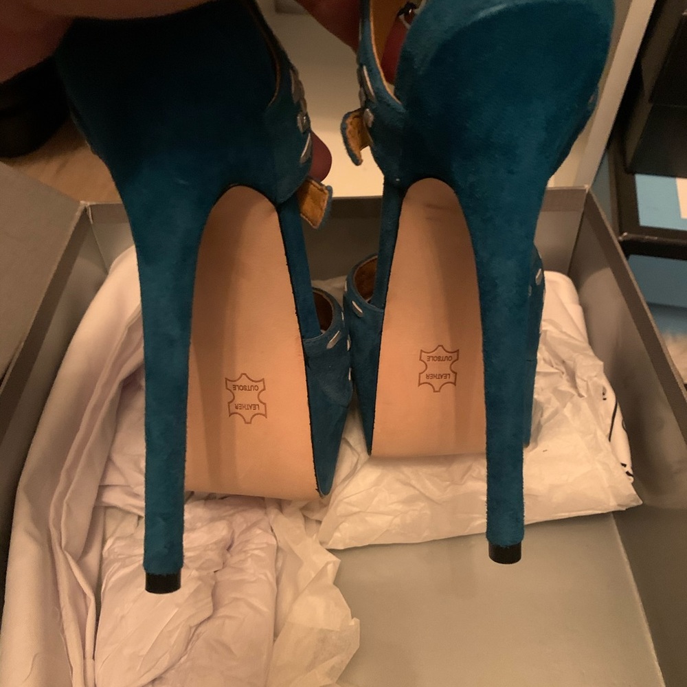 Eric Rutberg Transparent heels 8.5 - Picture 6 of 6